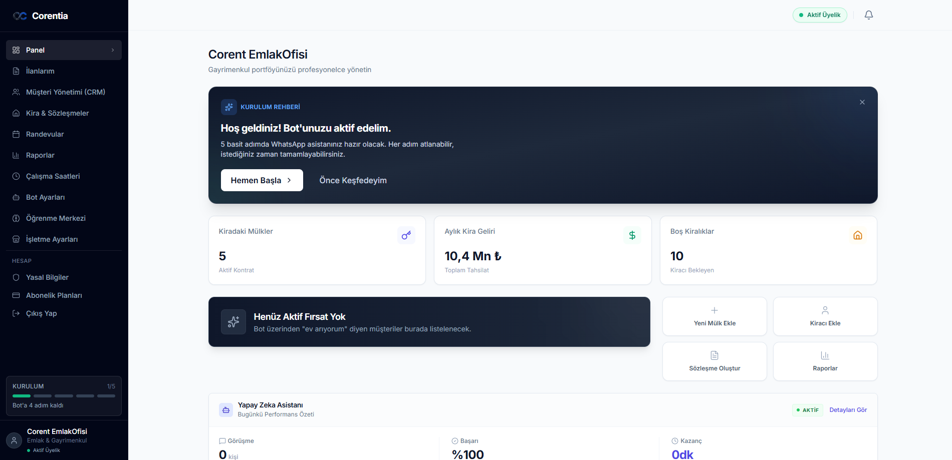 Emlak Yönetim Paneli